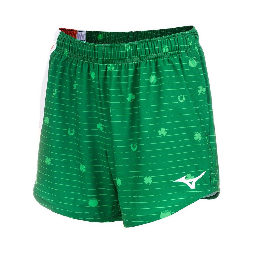 Womens Mizuno 5" Printable Shorts Green Philippines (LYVWSX652)